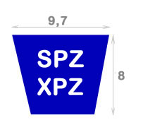 Ремень узкоклиновой SPZ/XPZ- сечение
