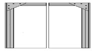 Маятниковые самозакрывающие двухстворчатые распашные двери с полотном из гибкого ПВХ 2